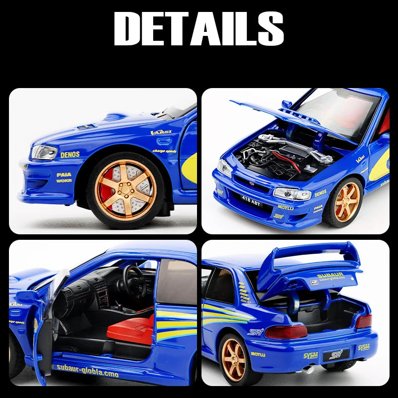 JDM Impreza WRX STI Diecast Model – A True Rally Icon