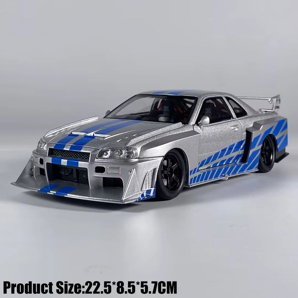 1:24 Nissan Skyline R34 Liberty Walk Collector's Diecast Model