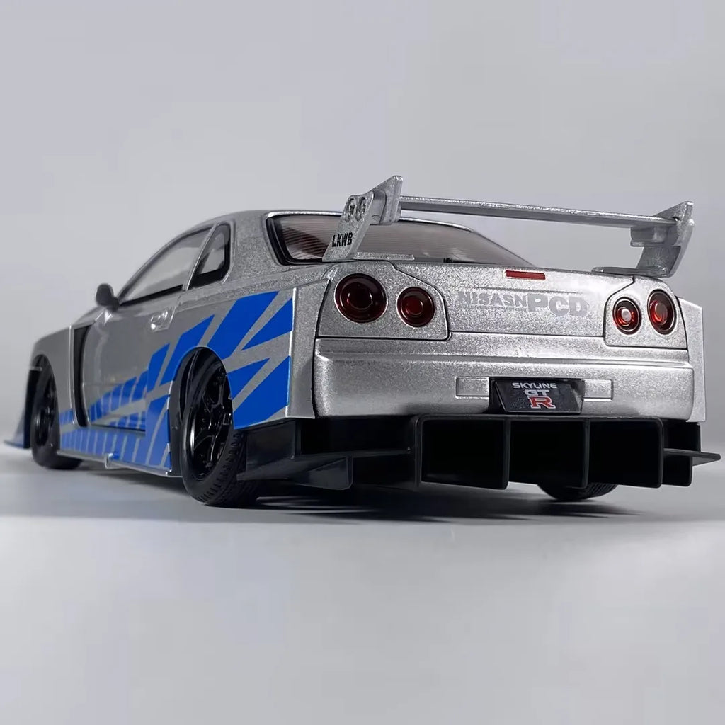 1:24 Nissan Skyline R34 Liberty Walk Collector's Diecast Model
