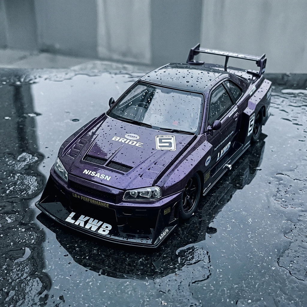 1:24 Nissan Skyline R34 Liberty Walk Collector's Diecast Model